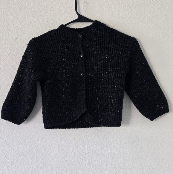 Zara Girls Sweater Cardigan size 3-4years Shimmery Button Up - Picture 3 of 7